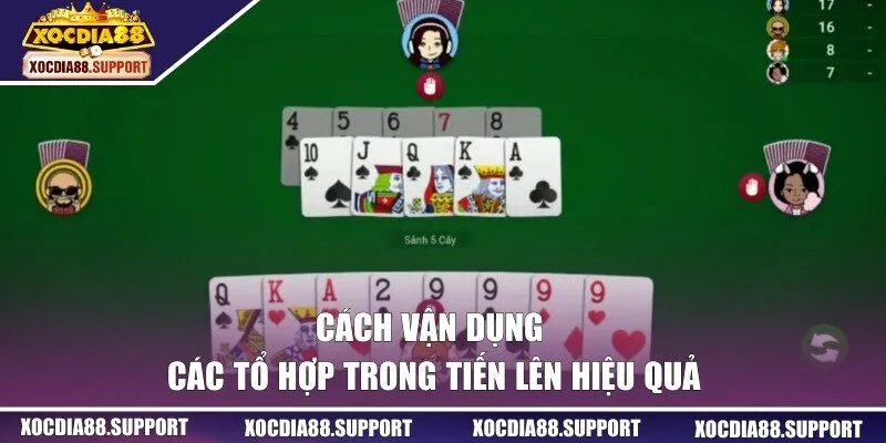 Cách vận dụng các tổ hợp trong tiến lên hiệu quả